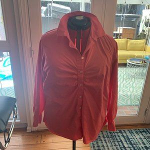 Lands' End, 20W, Peony Pink Button Down blouse